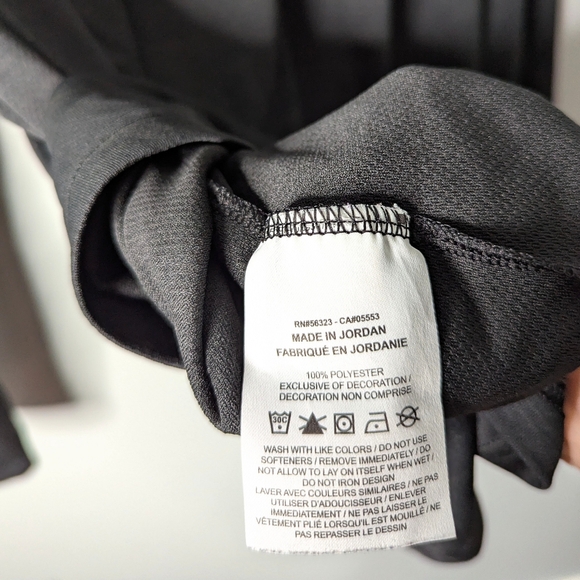 Nike DRY-FIT Standard Fit Black Stretch Poly Long Sleeve Quarter Zip Pullover L - Picture 9 of 9